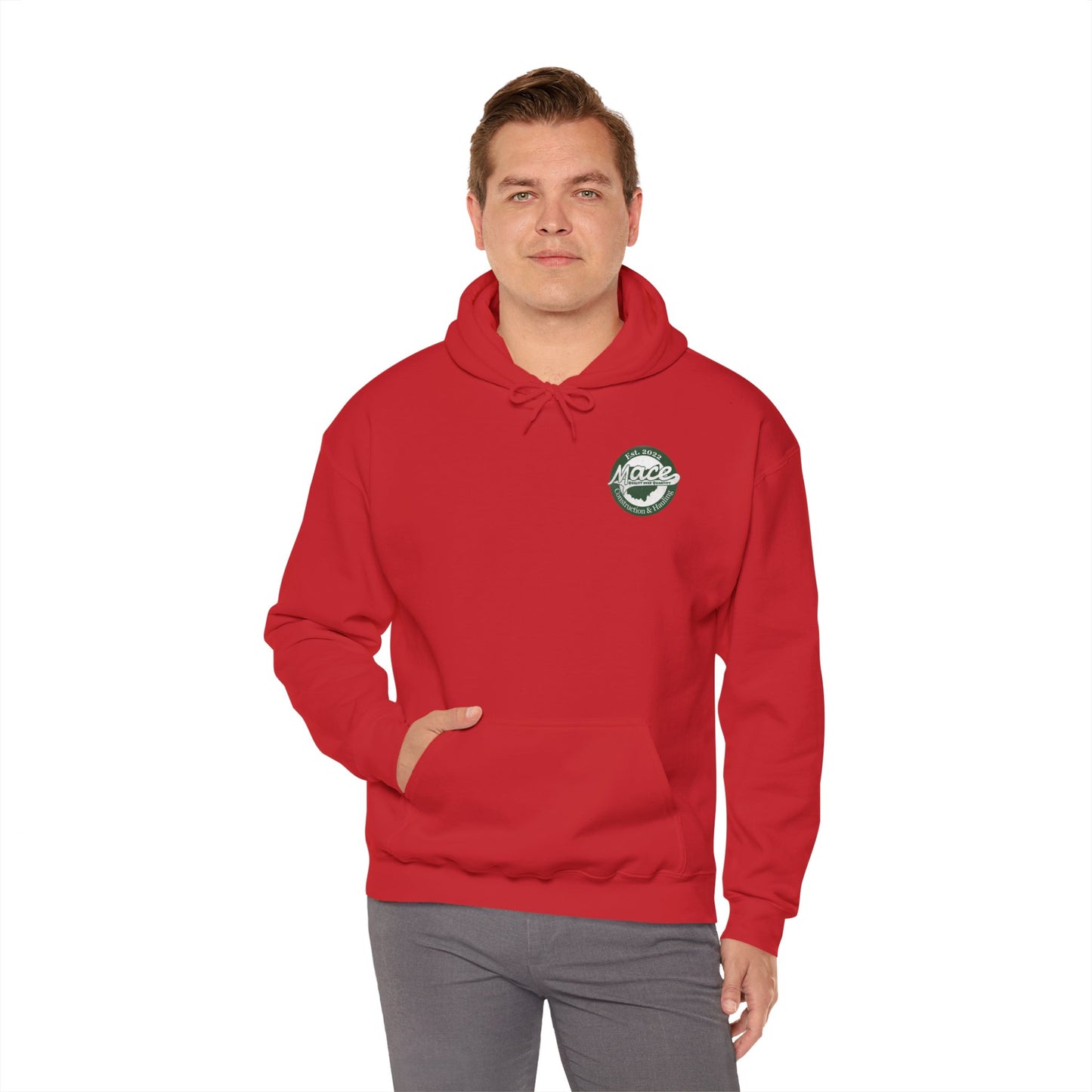 Mace Construction & Hauling - Unisex Heavy Blend™ Hooded Sweatshirt - OCDandApparel