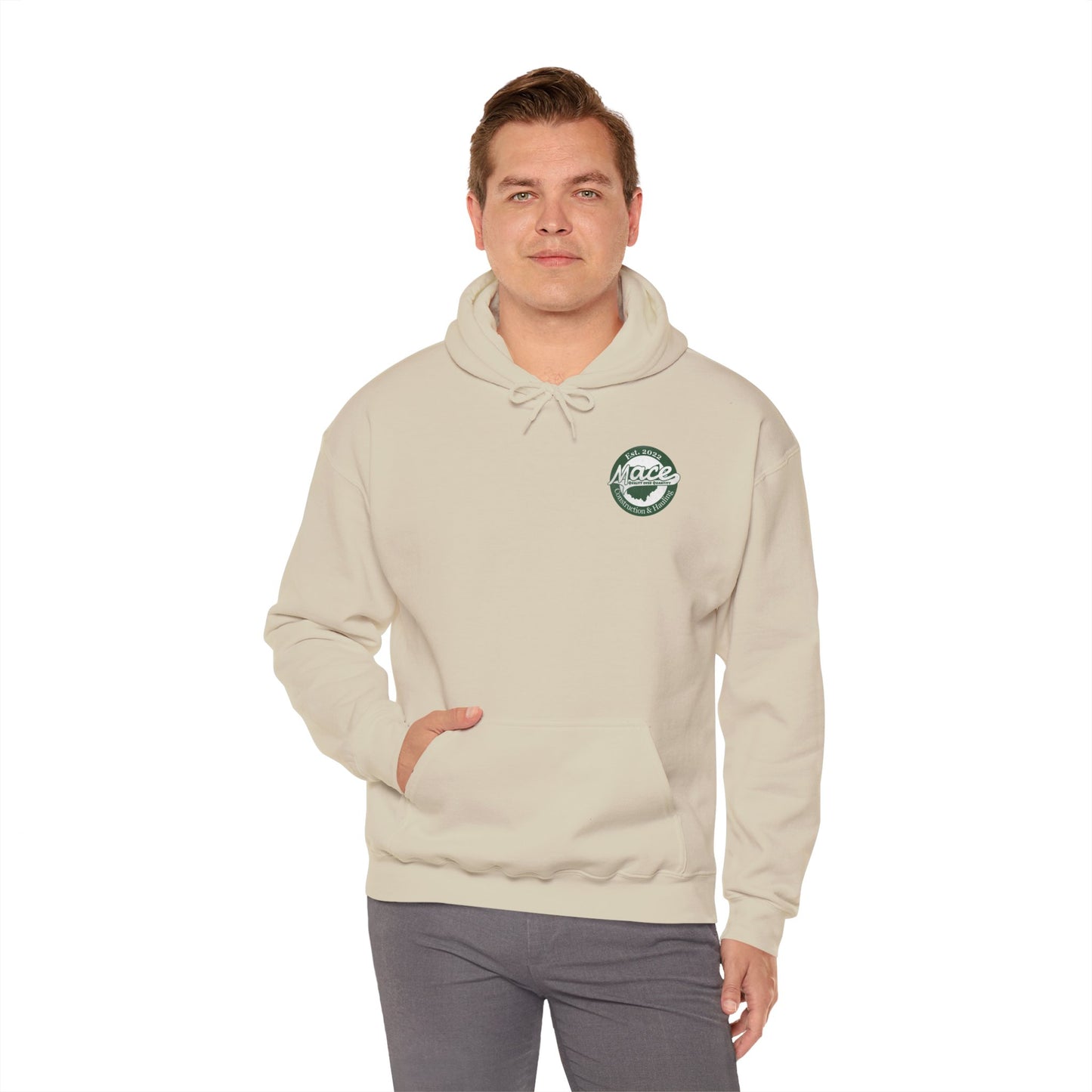 Mace Construction & Hauling - Unisex Heavy Blend™ Hooded Sweatshirt - OCDandApparel