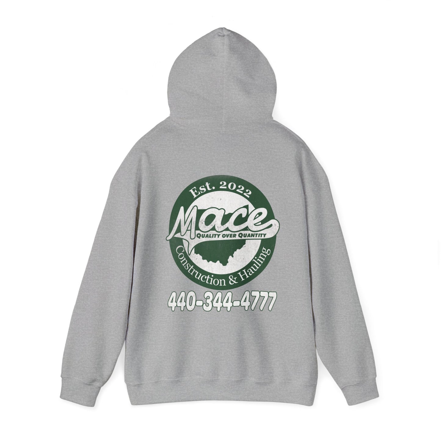 Mace Construction & Hauling - Unisex Heavy Blend™ Hooded Sweatshirt - OCDandApparel