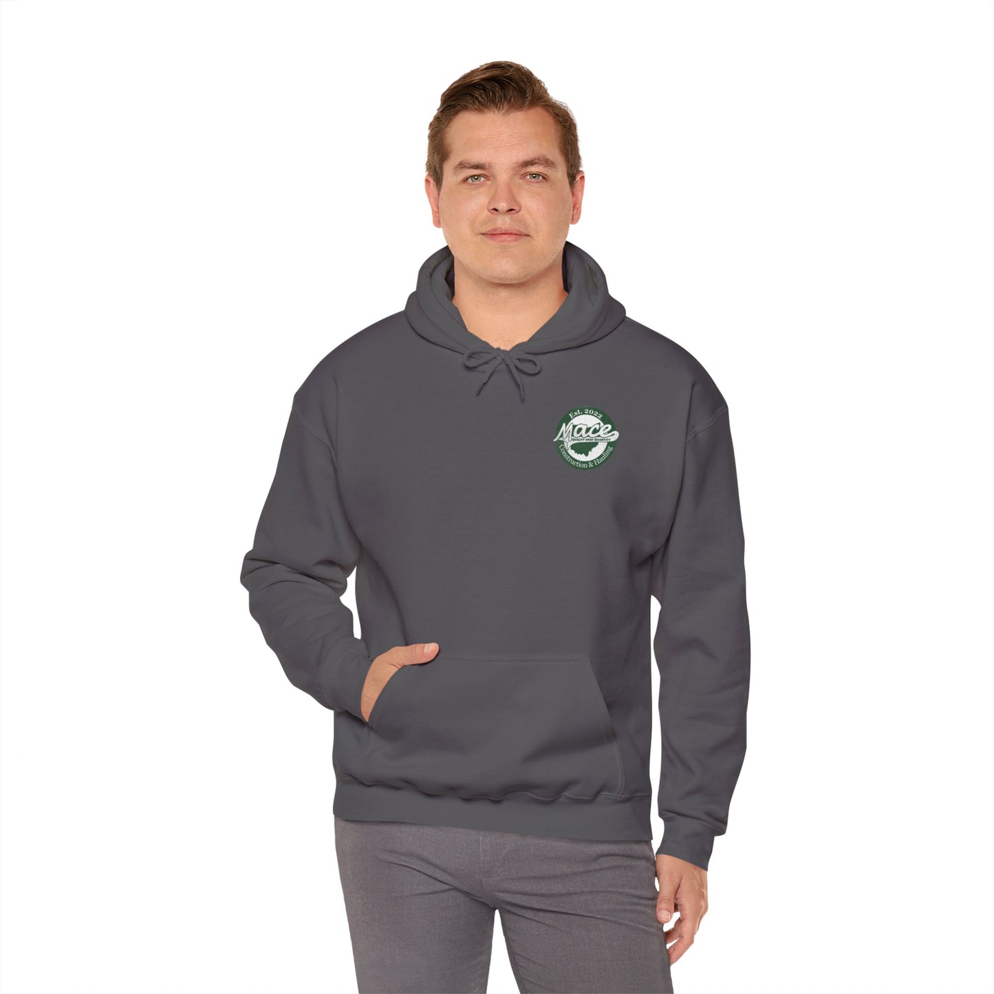 Mace Construction & Hauling - Unisex Heavy Blend™ Hooded Sweatshirt - OCDandApparel