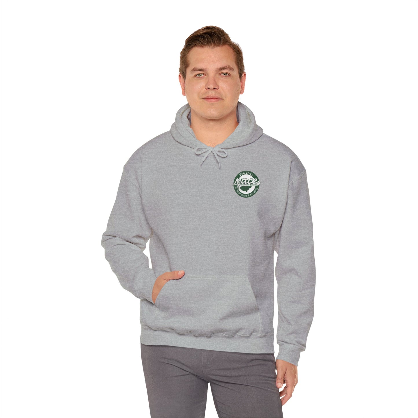 Mace Construction & Hauling - Unisex Heavy Blend™ Hooded Sweatshirt - OCDandApparel