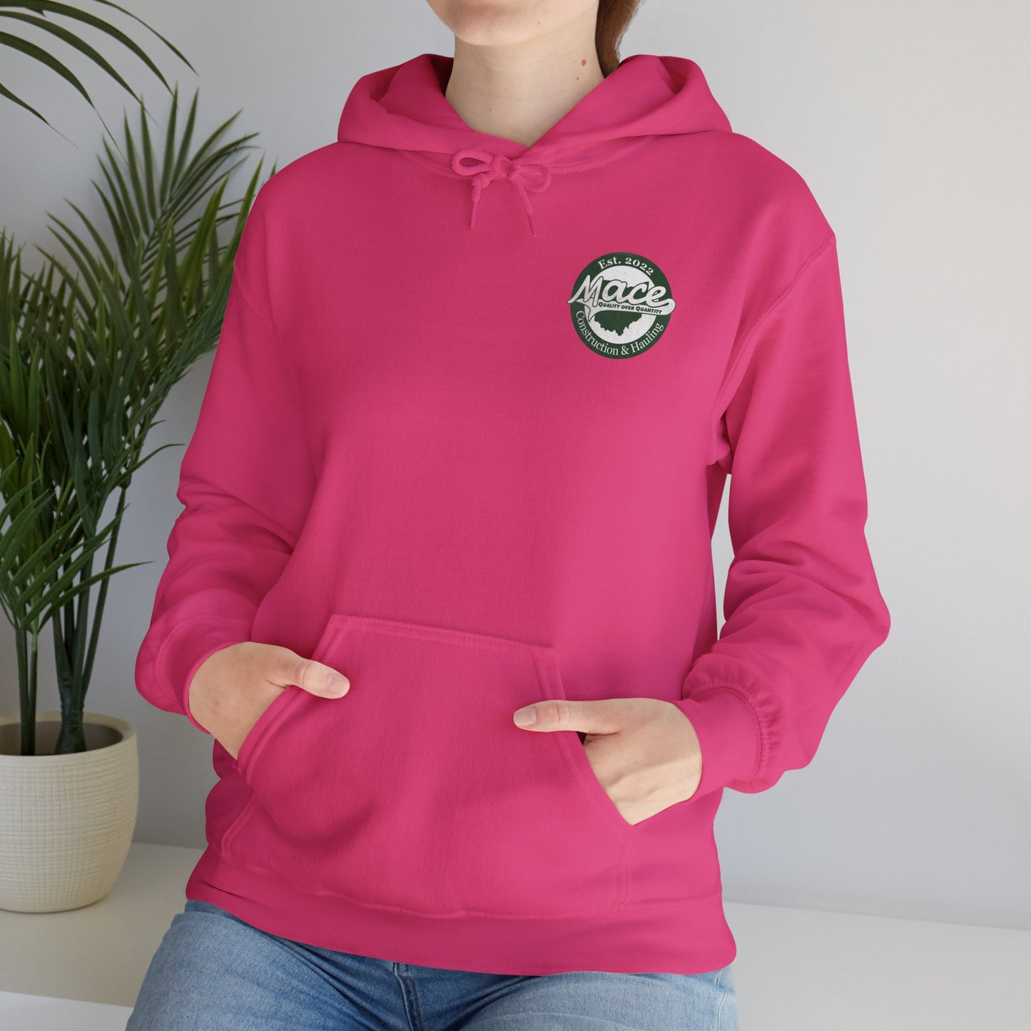 Mace Construction & Hauling - Unisex Heavy Blend™ Hooded Sweatshirt - OCDandApparel