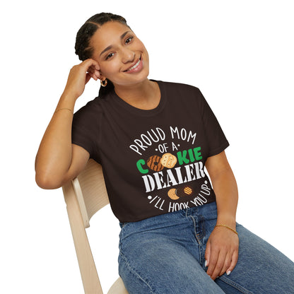 Proud Mom of a Cookie Dealer - Unisex Softstyle T-Shirt - OCDandApparel