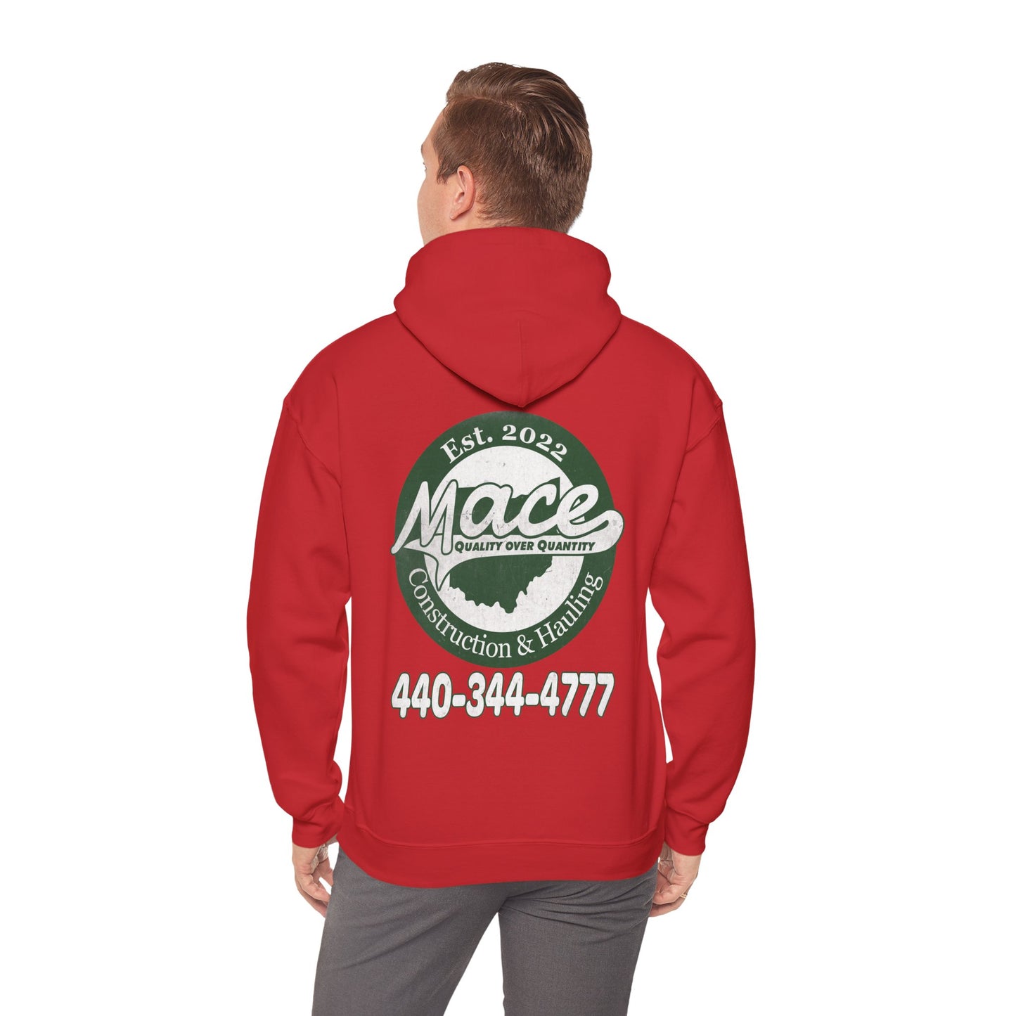 Mace Construction & Hauling - Unisex Heavy Blend™ Hooded Sweatshirt - OCDandApparel