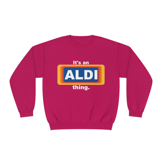 ALDI fan Parody - Unisex NuBlend® Crewneck Sweatshirt - OCDandApparel