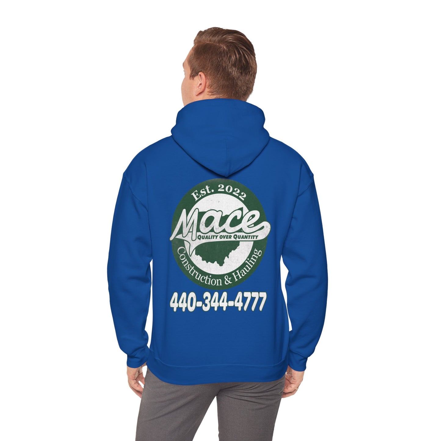 Mace Construction & Hauling - Unisex Heavy Blend™ Hooded Sweatshirt - OCDandApparel