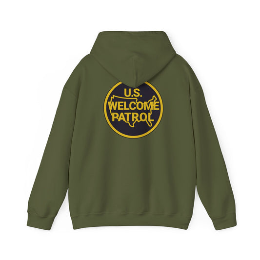 US Welcome Patrol Parody - Unisex Heavy Blend™ Hooded Sweatshirt - OCDandApparel