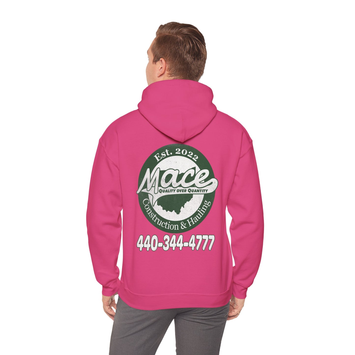 Mace Construction & Hauling - Unisex Heavy Blend™ Hooded Sweatshirt - OCDandApparel