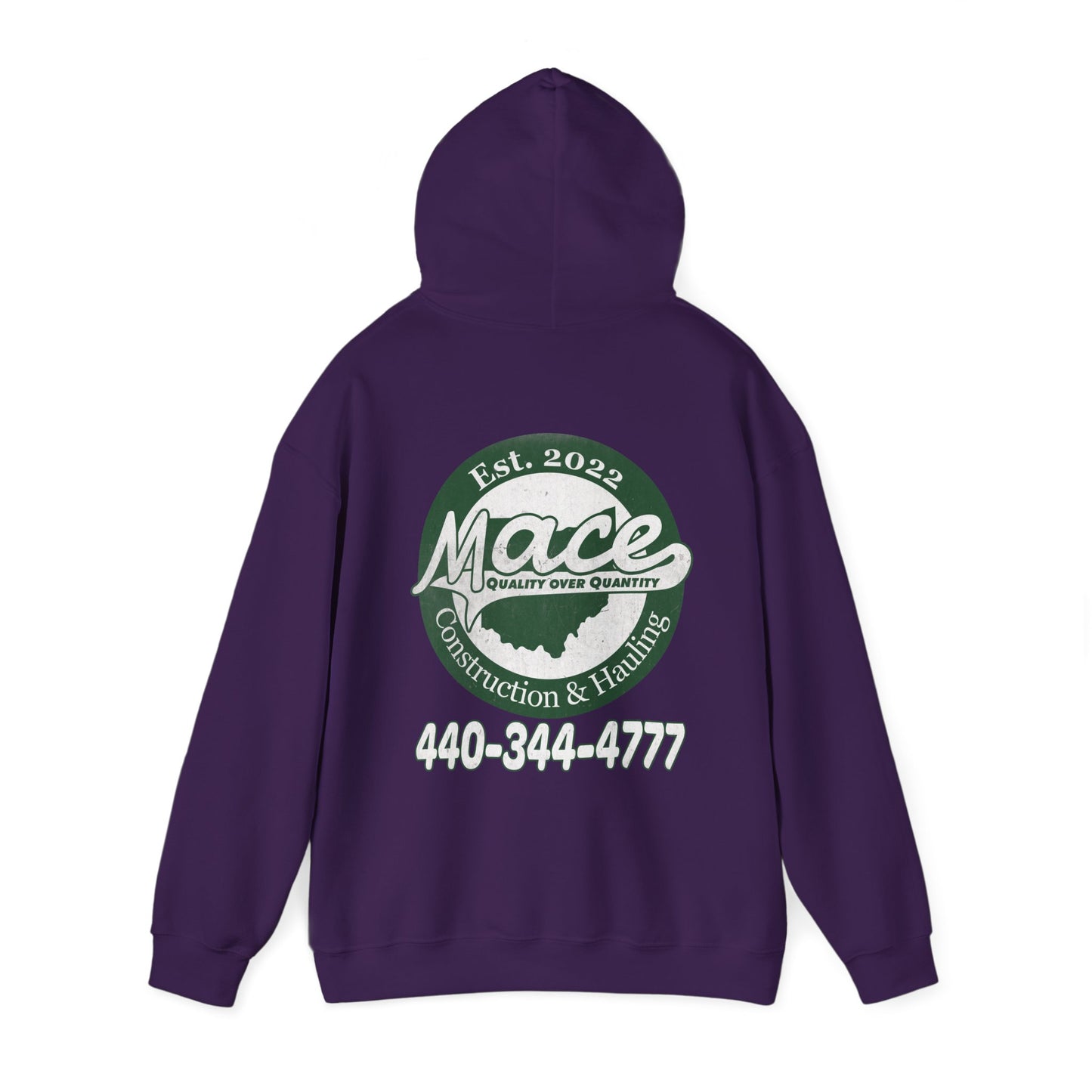 Mace Construction & Hauling - Unisex Heavy Blend™ Hooded Sweatshirt - OCDandApparel