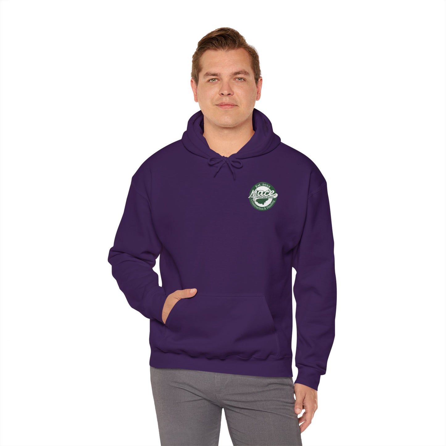Mace Construction & Hauling - Unisex Heavy Blend™ Hooded Sweatshirt - OCDandApparel