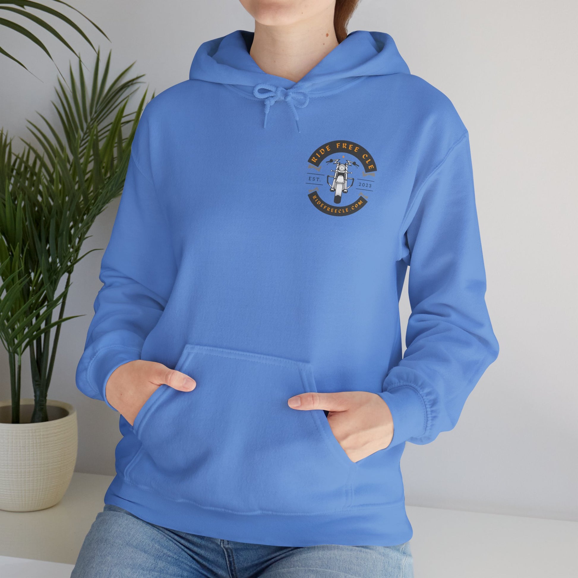 Ride Free CLE - Unisex Heavy Blend™ Hooded Sweatshirt - OCDandApparel