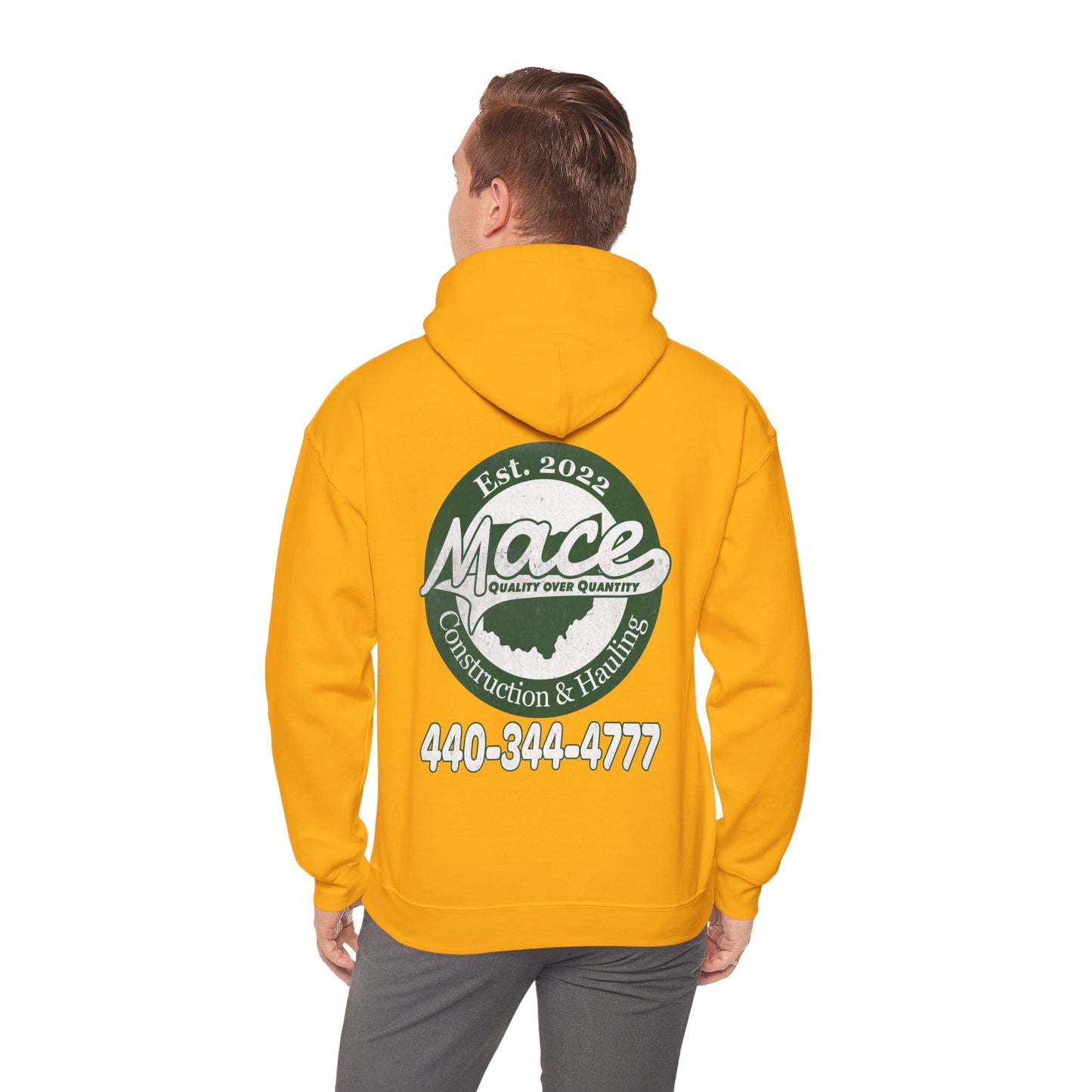 Mace Construction & Hauling - Unisex Heavy Blend™ Hooded Sweatshirt - OCDandApparel