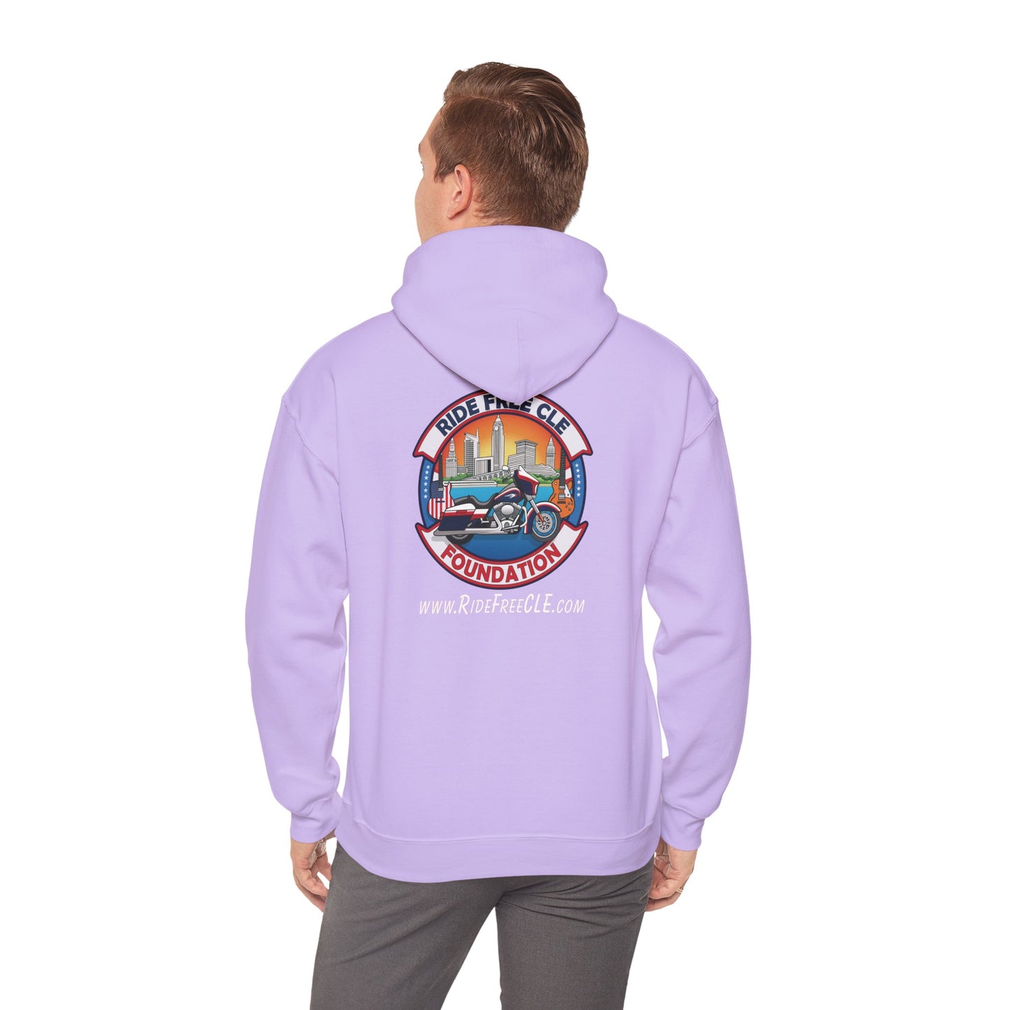 Ride Free CLE - Unisex Heavy Blend™ Hooded Sweatshirt - OCDandApparel
