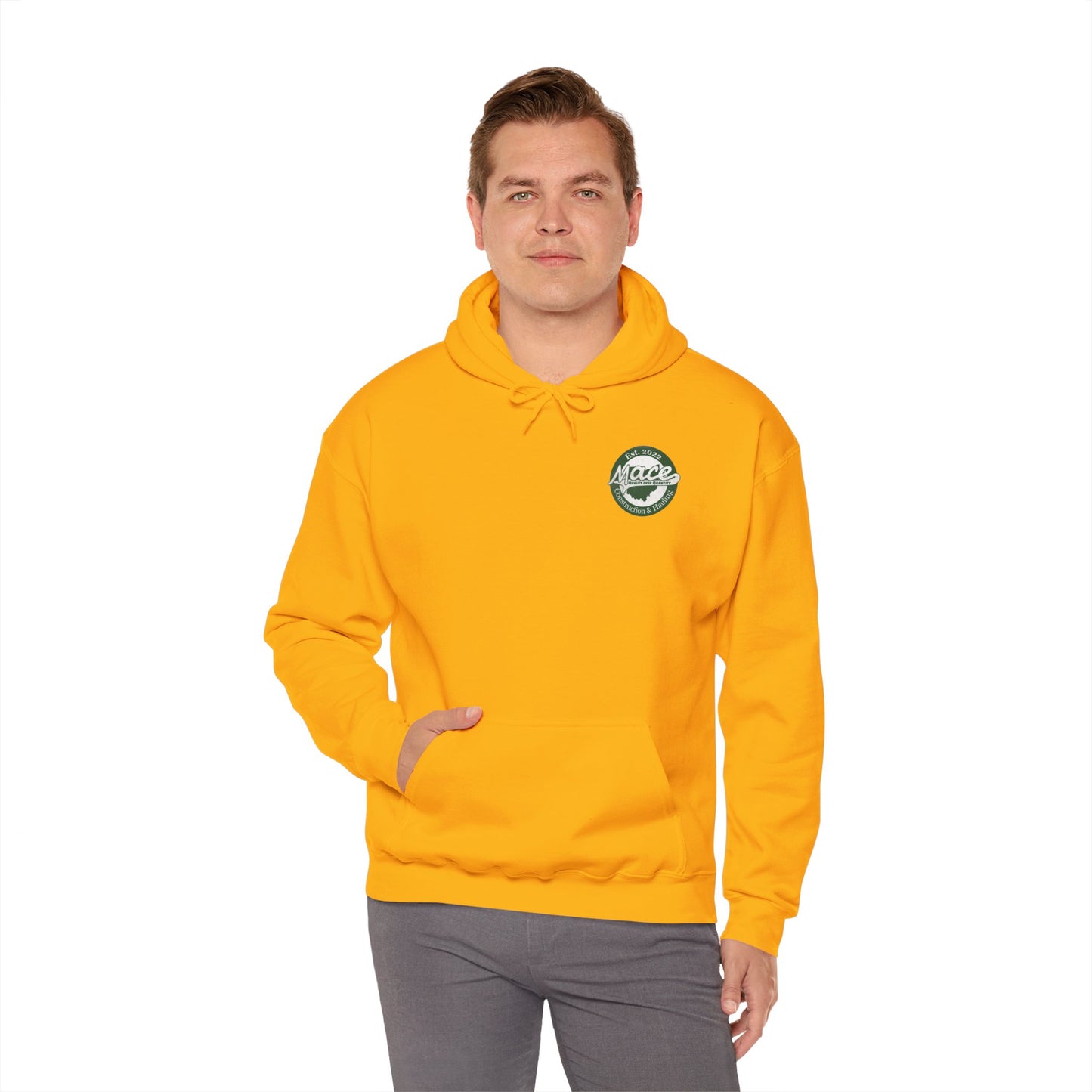 Mace Construction & Hauling - Unisex Heavy Blend™ Hooded Sweatshirt - OCDandApparel