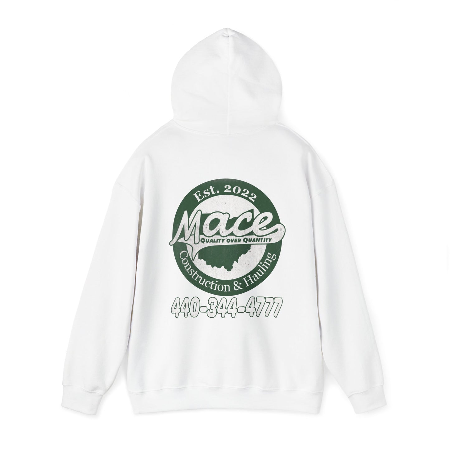 Mace Construction & Hauling - Unisex Heavy Blend™ Hooded Sweatshirt - OCDandApparel