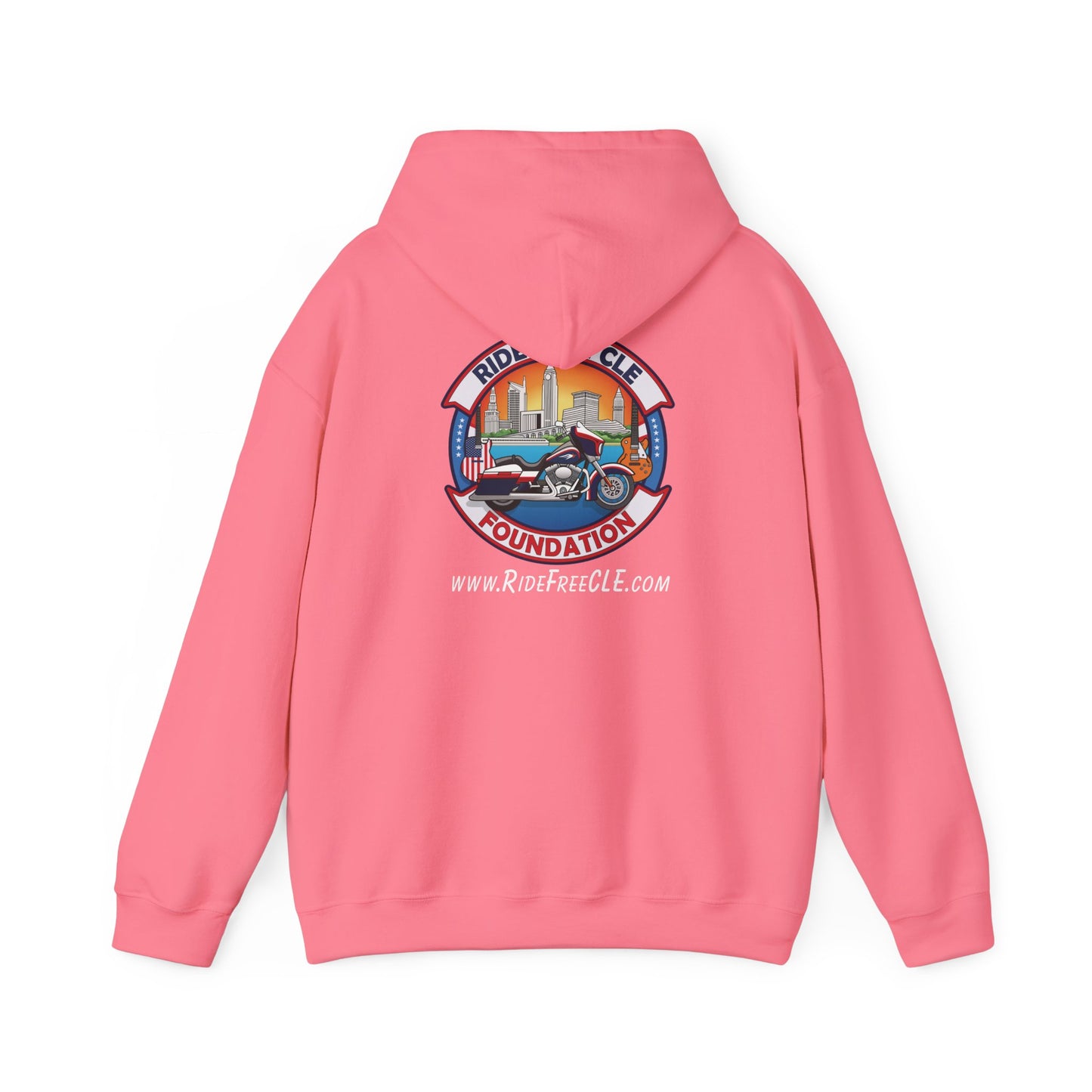 Ride Free CLE - Unisex Heavy Blend™ Hooded Sweatshirt - OCDandApparel