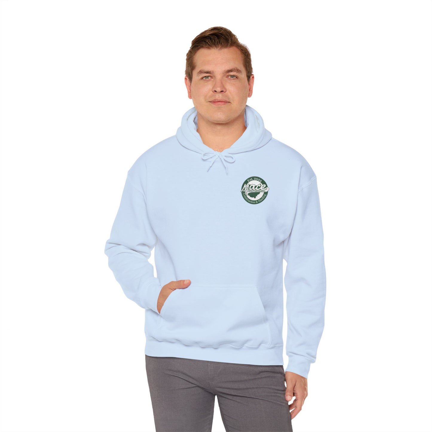Mace Construction & Hauling - Unisex Heavy Blend™ Hooded Sweatshirt - OCDandApparel