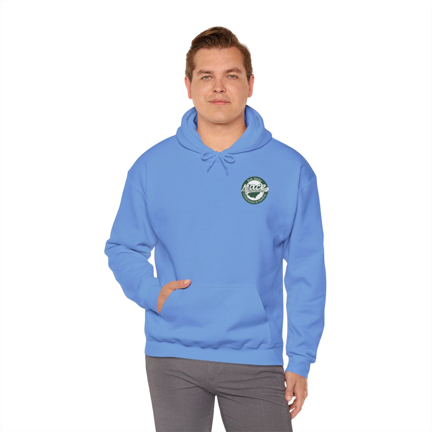Mace Construction & Hauling - Unisex Heavy Blend™ Hooded Sweatshirt - OCDandApparel