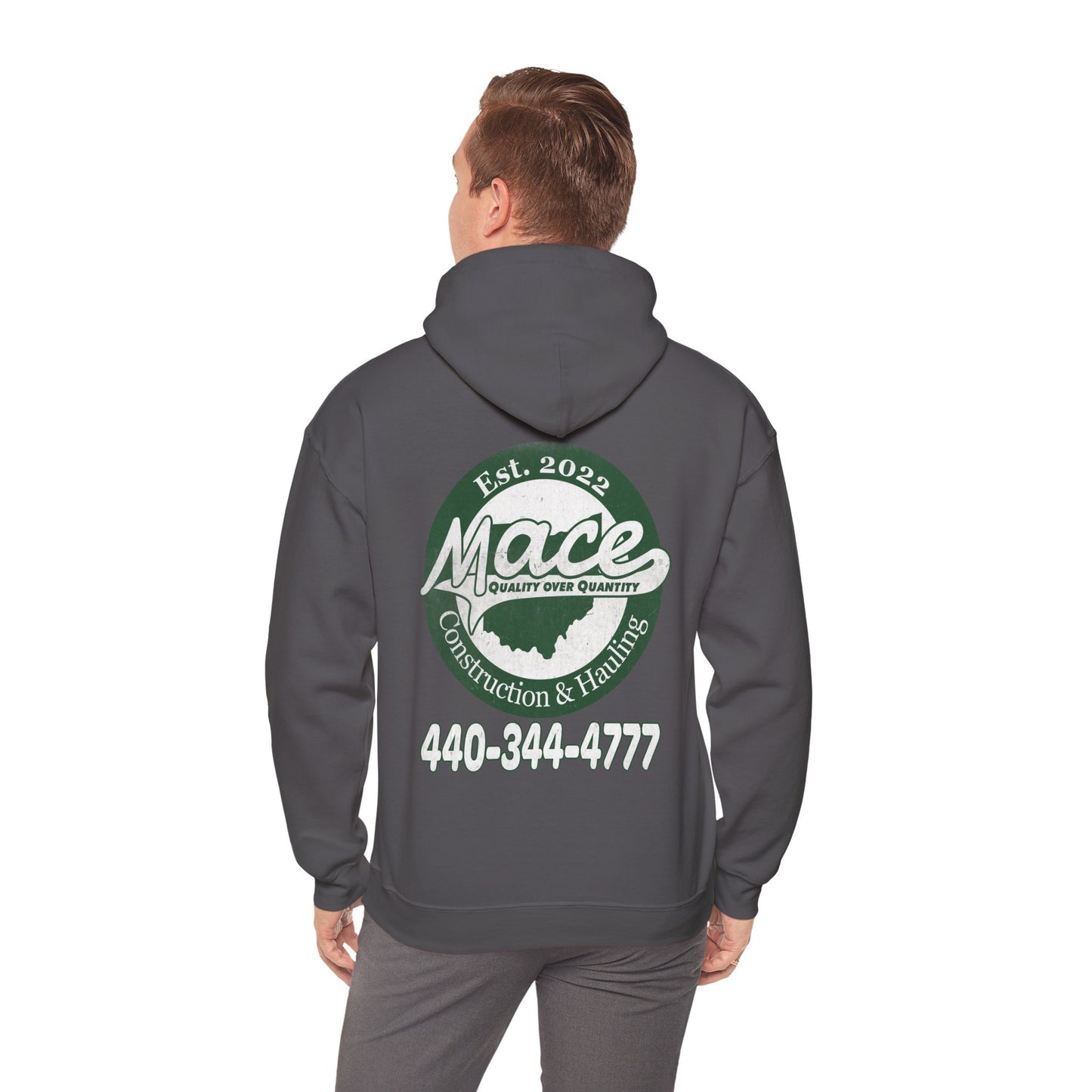 Mace Construction & Hauling - Unisex Heavy Blend™ Hooded Sweatshirt - OCDandApparel