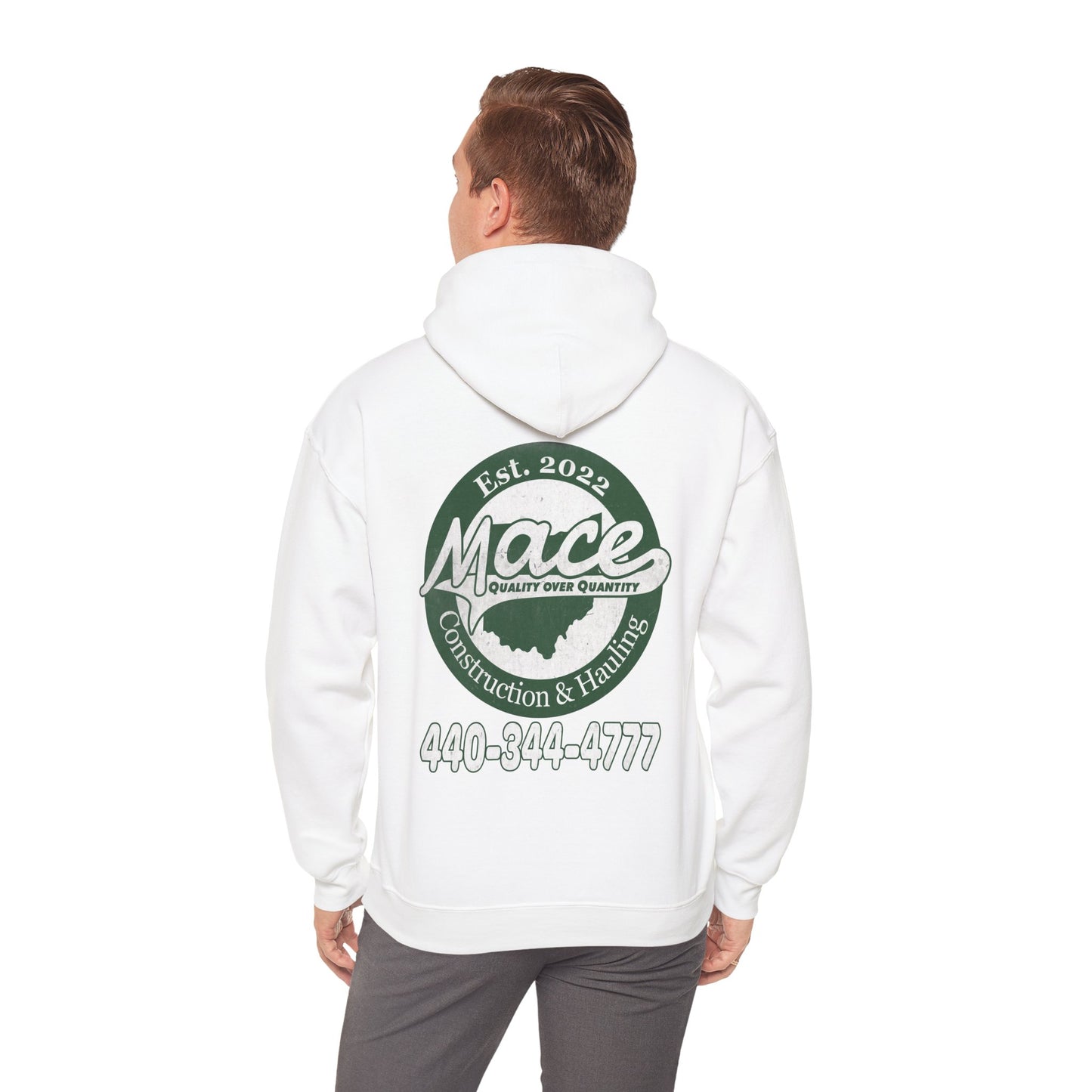 Mace Construction & Hauling - Unisex Heavy Blend™ Hooded Sweatshirt - OCDandApparel