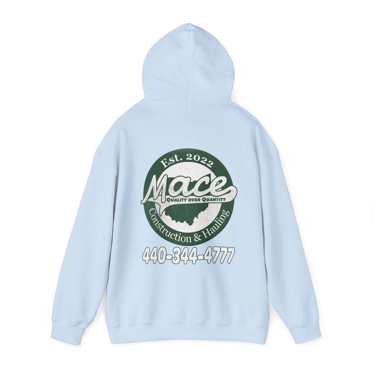 Mace Construction & Hauling - Unisex Heavy Blend™ Hooded Sweatshirt - OCDandApparel