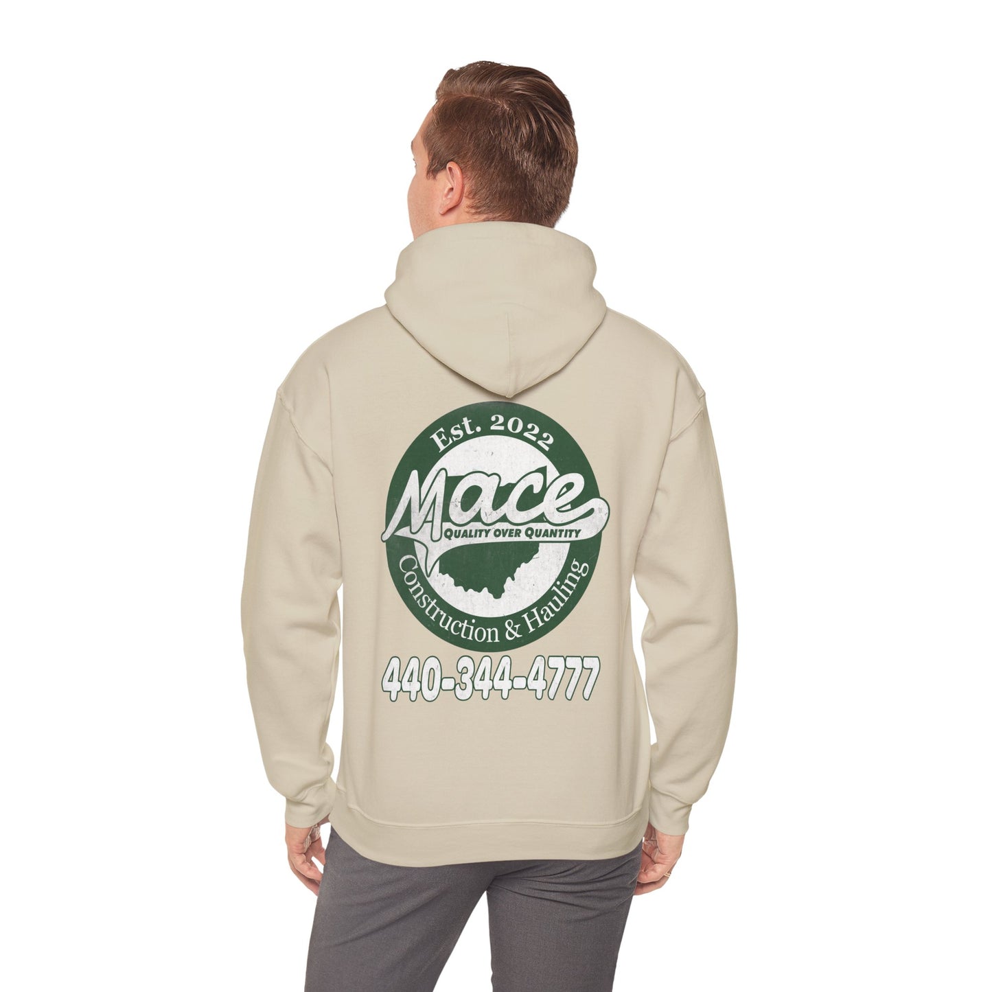 Mace Construction & Hauling - Unisex Heavy Blend™ Hooded Sweatshirt - OCDandApparel