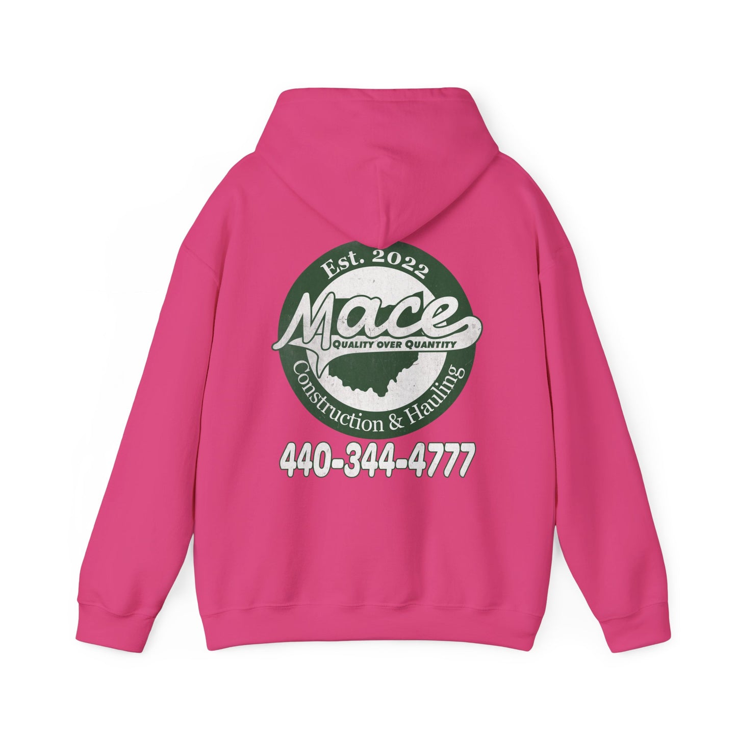 Mace Construction & Hauling - Unisex Heavy Blend™ Hooded Sweatshirt - OCDandApparel