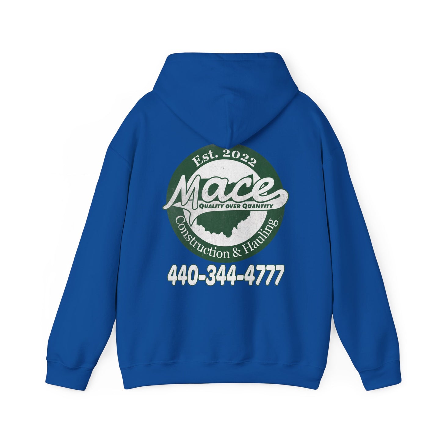 Mace Construction & Hauling - Unisex Heavy Blend™ Hooded Sweatshirt - OCDandApparel
