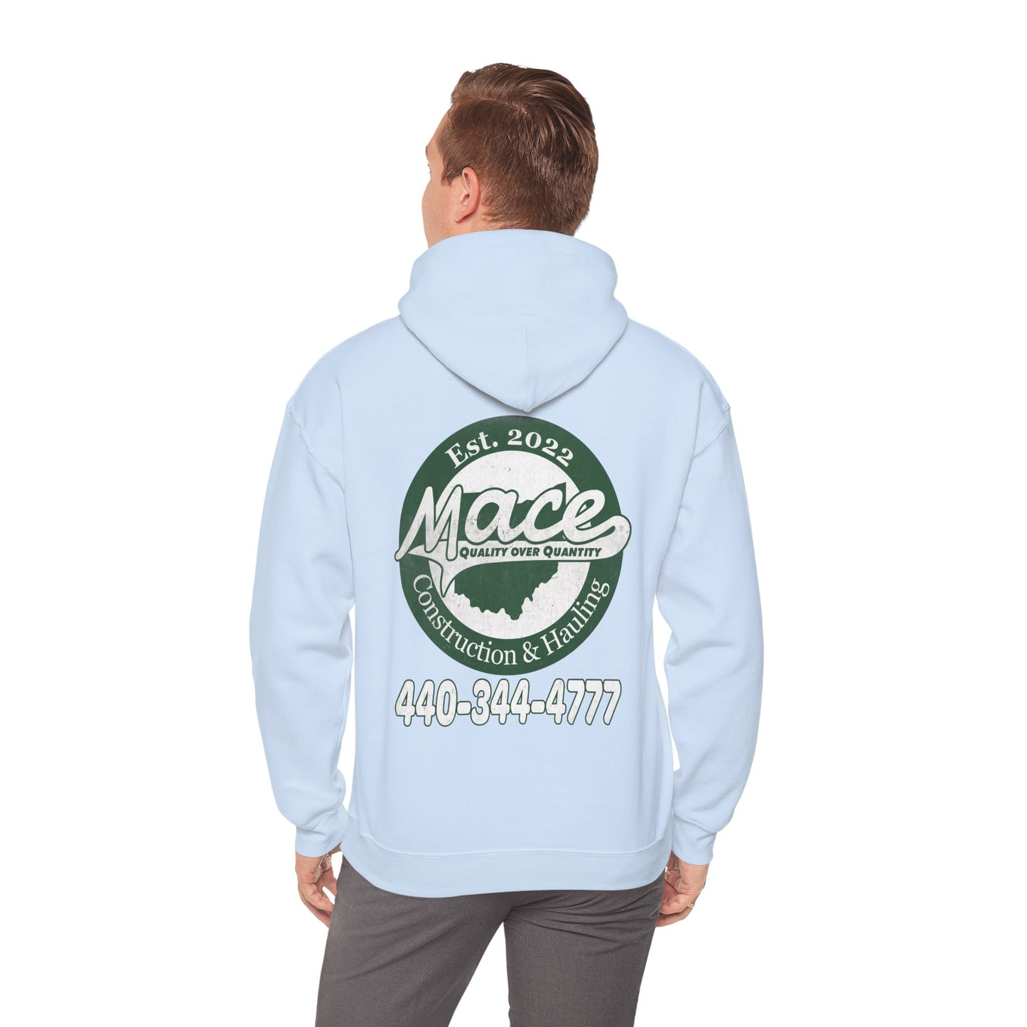Mace Construction & Hauling - Unisex Heavy Blend™ Hooded Sweatshirt - OCDandApparel