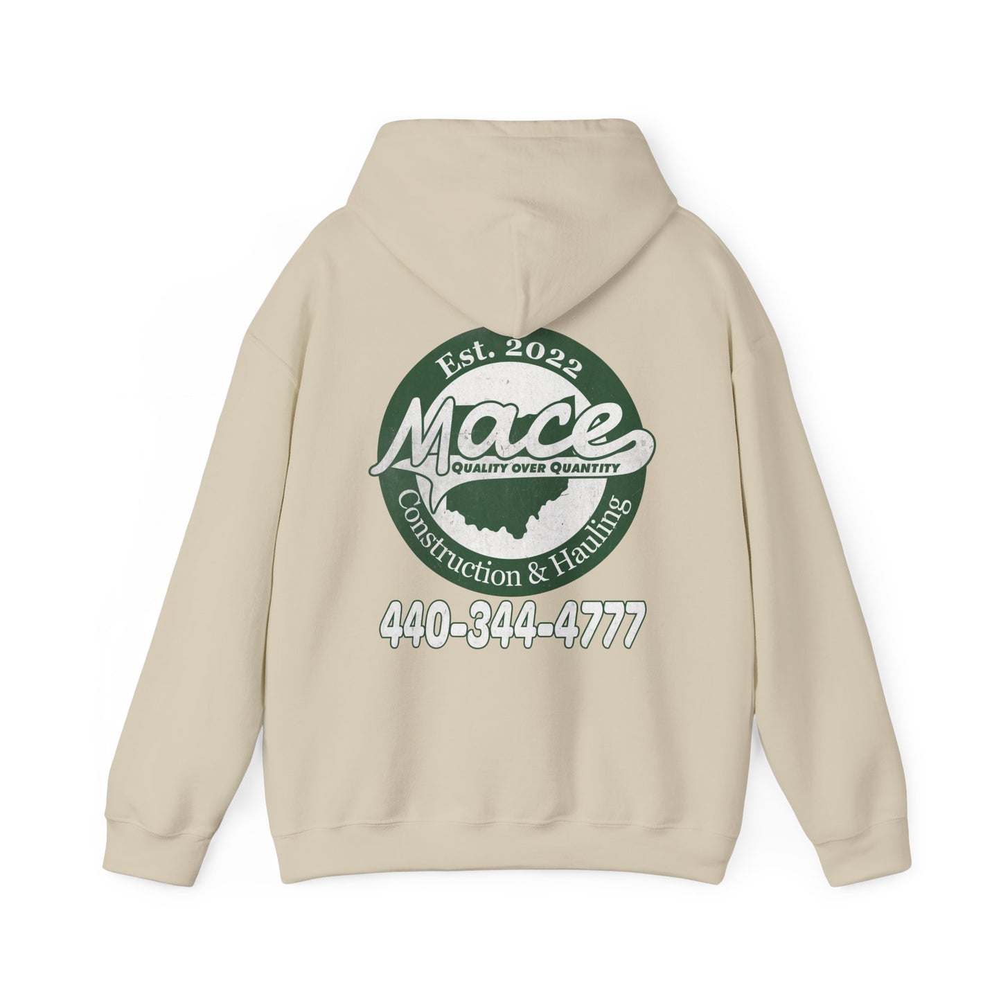 Mace Construction & Hauling - Unisex Heavy Blend™ Hooded Sweatshirt - OCDandApparel