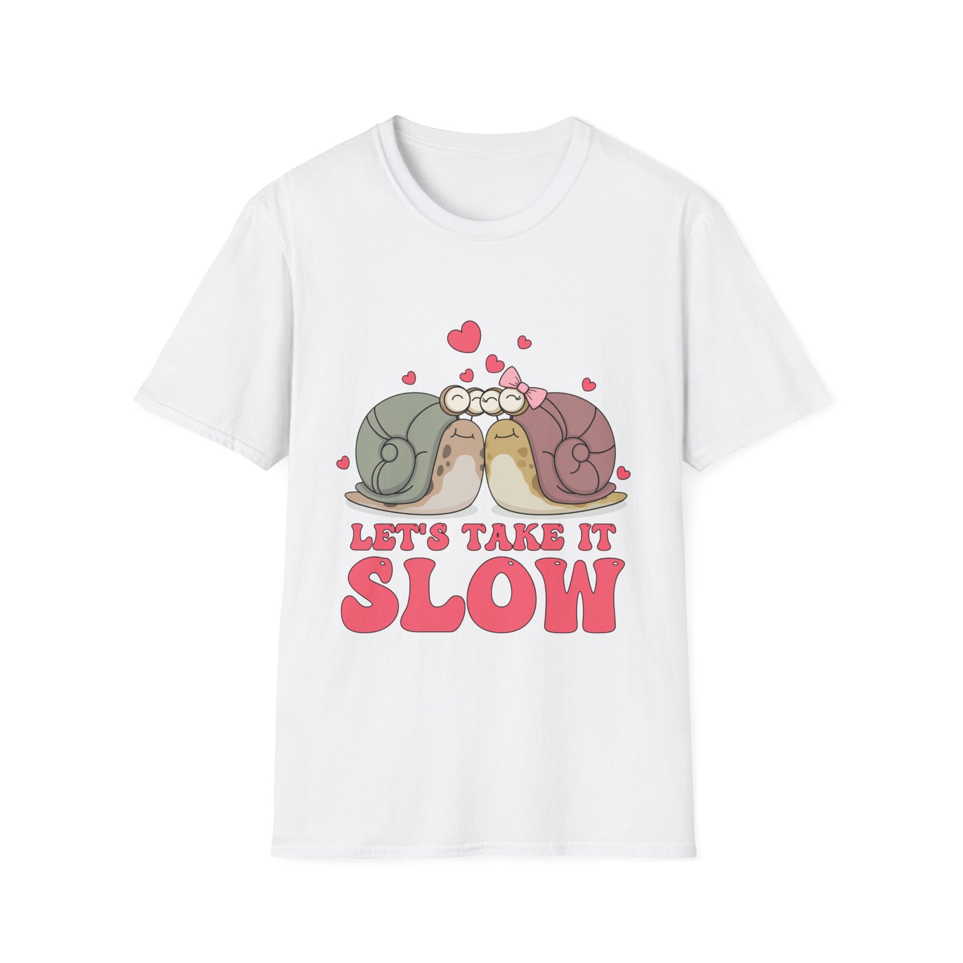 Lets Take it Slow Snails - Unisex Softstyle T-Shirt - OCDandApparel