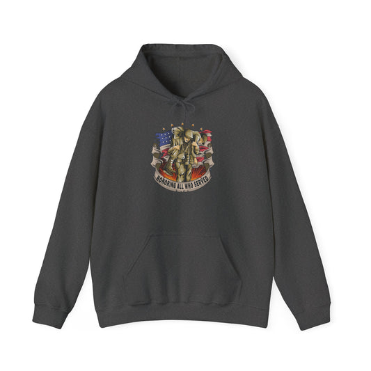 Honoring All Who Served - Unisex Heavy Blend™ Hooded Sweatshirt - OCDandApparel