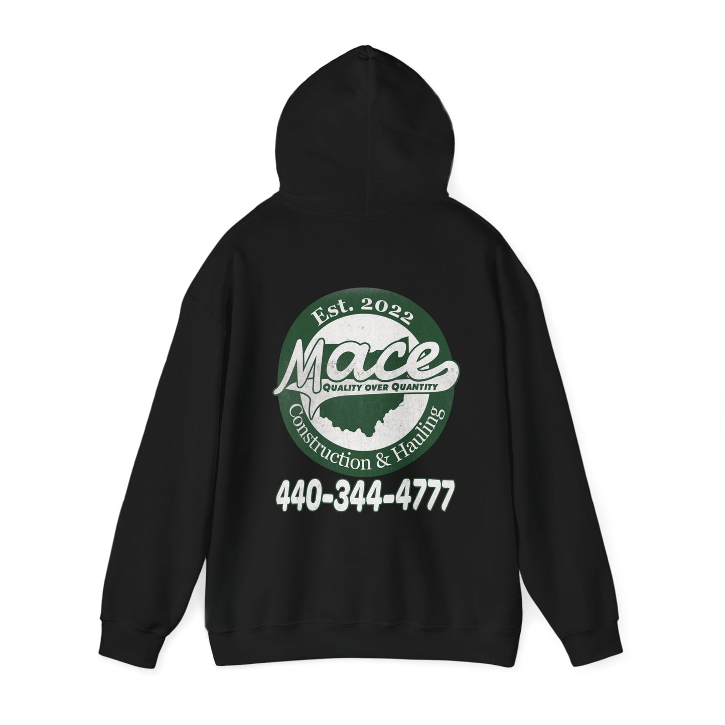 Mace Construction & Hauling - Unisex Heavy Blend™ Hooded Sweatshirt - OCDandApparel