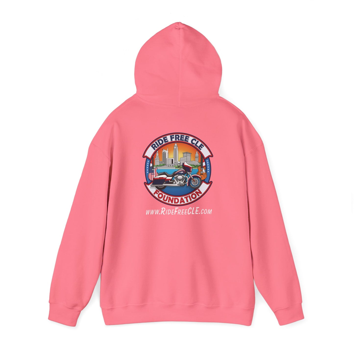 Ride Free CLE - Unisex Heavy Blend™ Hooded Sweatshirt - OCDandApparel