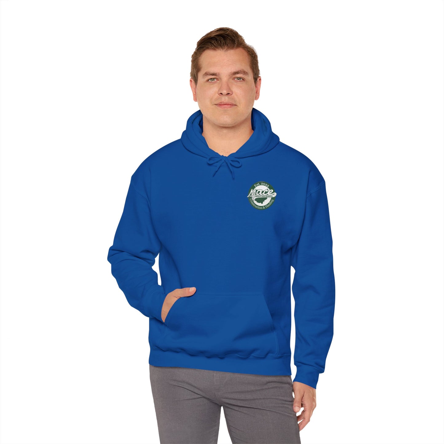 Mace Construction & Hauling - Unisex Heavy Blend™ Hooded Sweatshirt - OCDandApparel