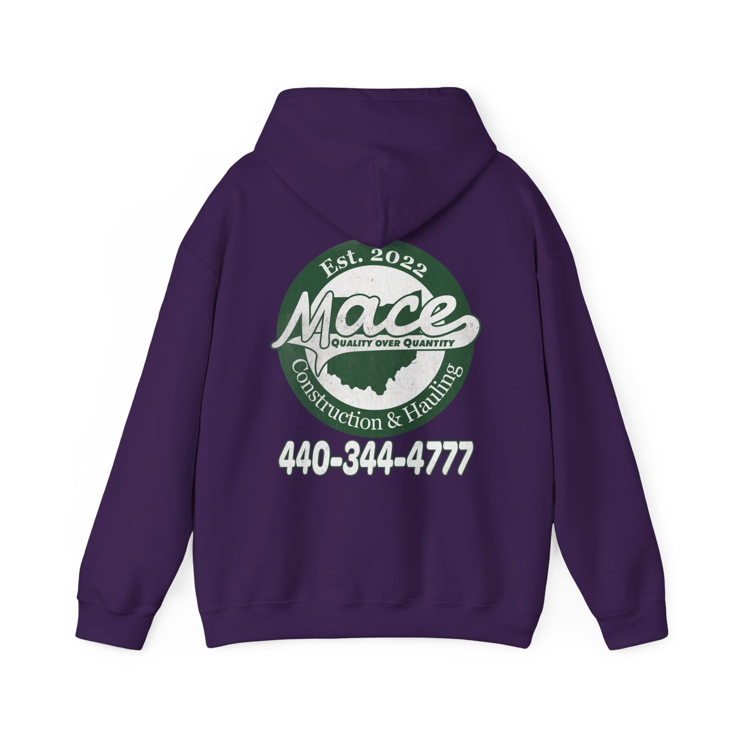 Mace Construction & Hauling - Unisex Heavy Blend™ Hooded Sweatshirt - OCDandApparel