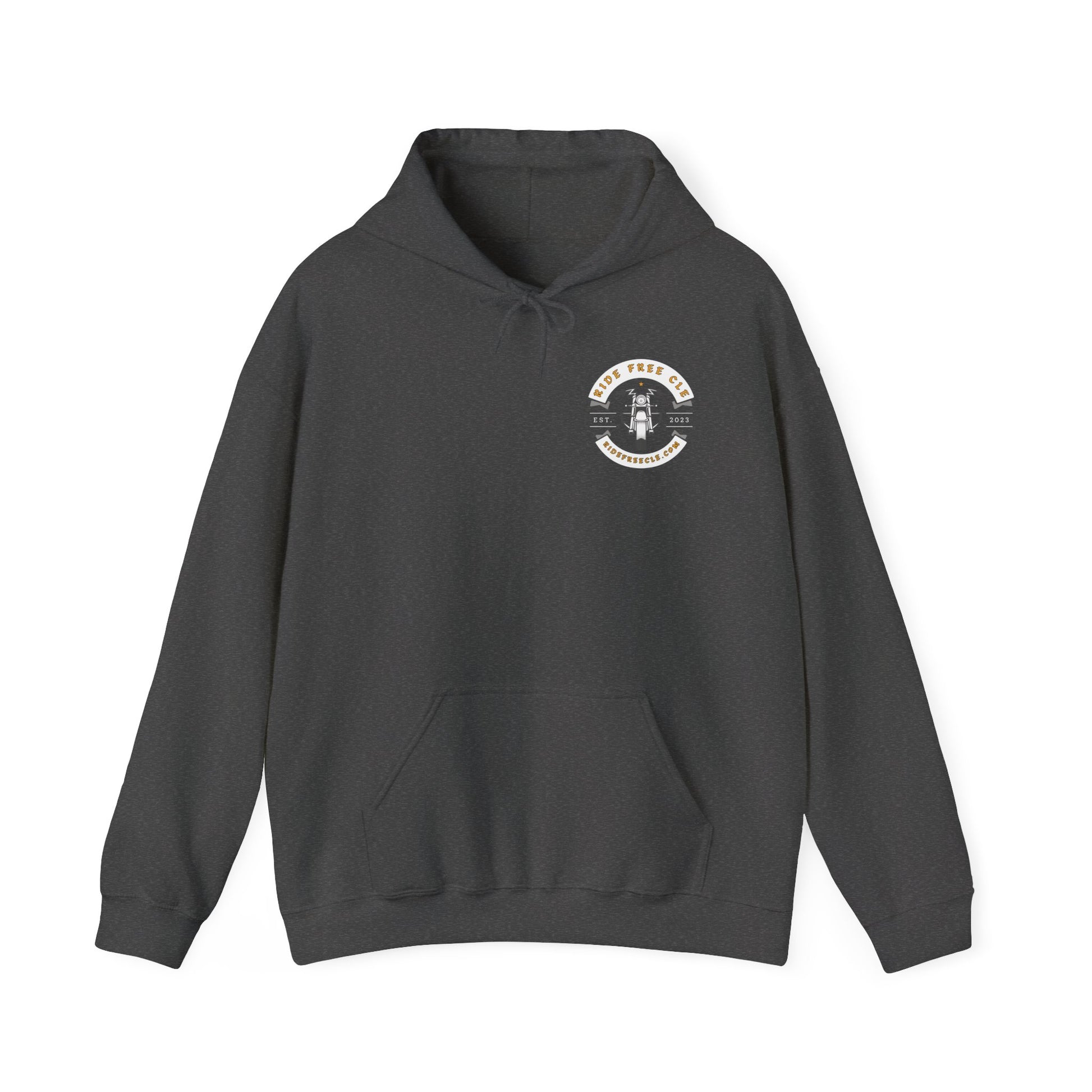 Ride Free CLE - Unisex Heavy Blend™ Hooded Sweatshirt - OCDandApparel