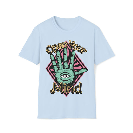 Open Your Mind - Unisex Softstyle T-Shirt - Ohio Custom Designs & Apparel LLC