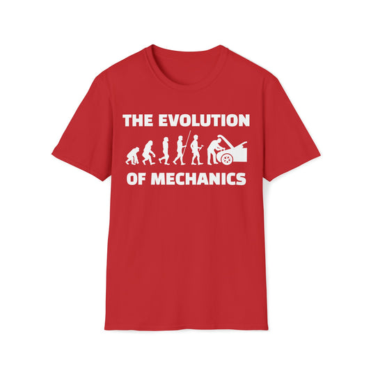The Evolution of Mechanics - Unisex Softstyle T-Shirt - Ohio Custom Designs & Apparel LLC