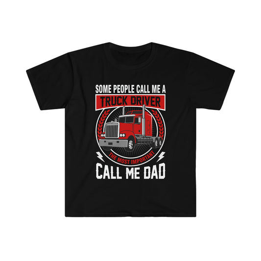 Trucker Dad - Unisex Softstyle T-Shirt - Ohio Custom Designs & Apparel LLC