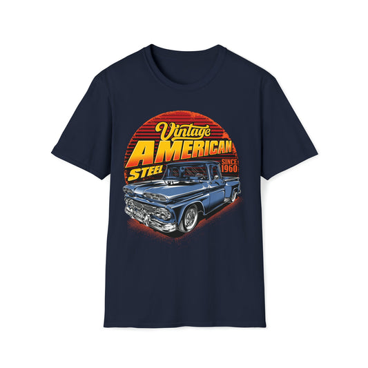 Vintage American Truck - Unisex Softstyle T-Shirt - Ohio Custom Designs & Apparel LLC