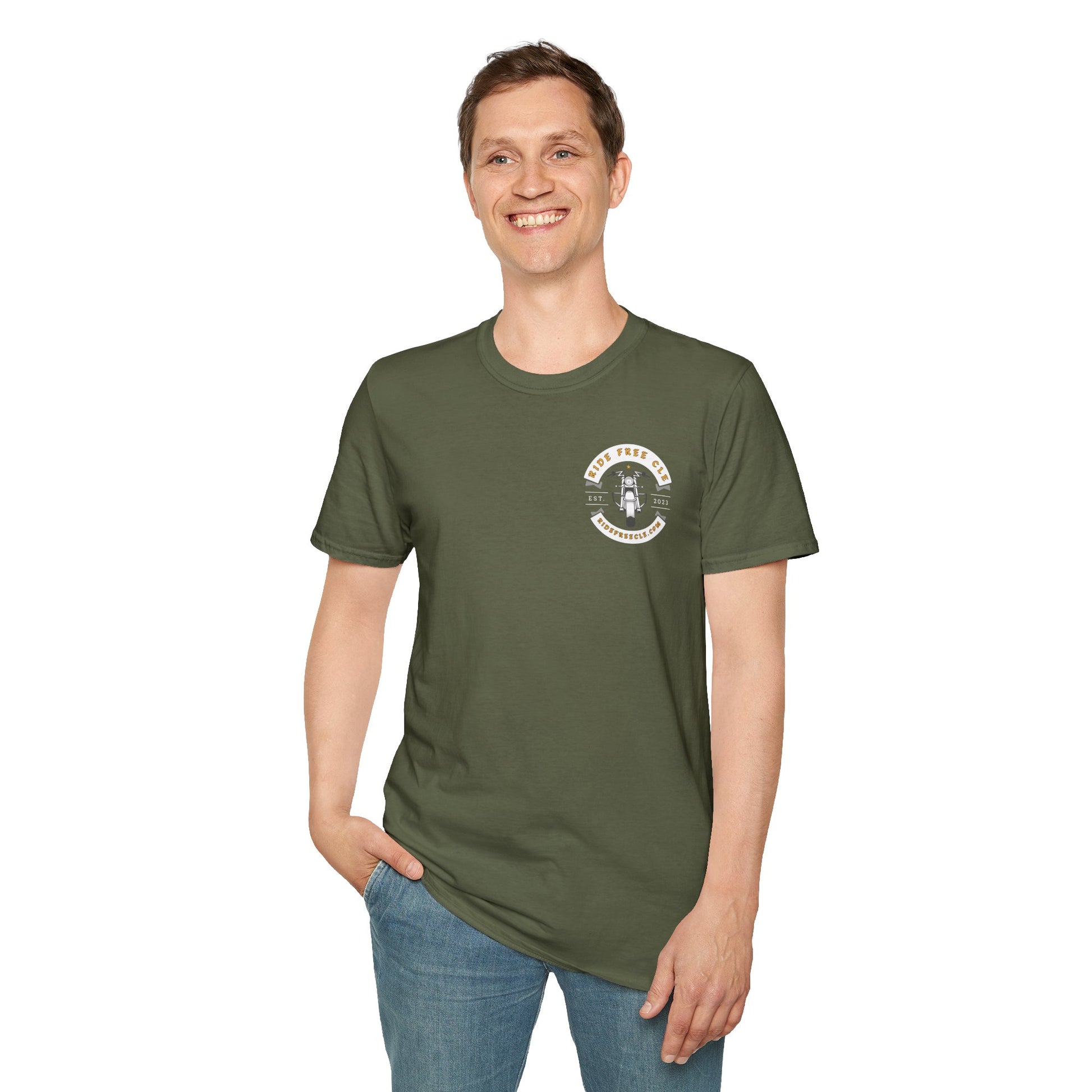Ride Free CLE - Unisex Softstyle T-Shirt - OCDandApparel