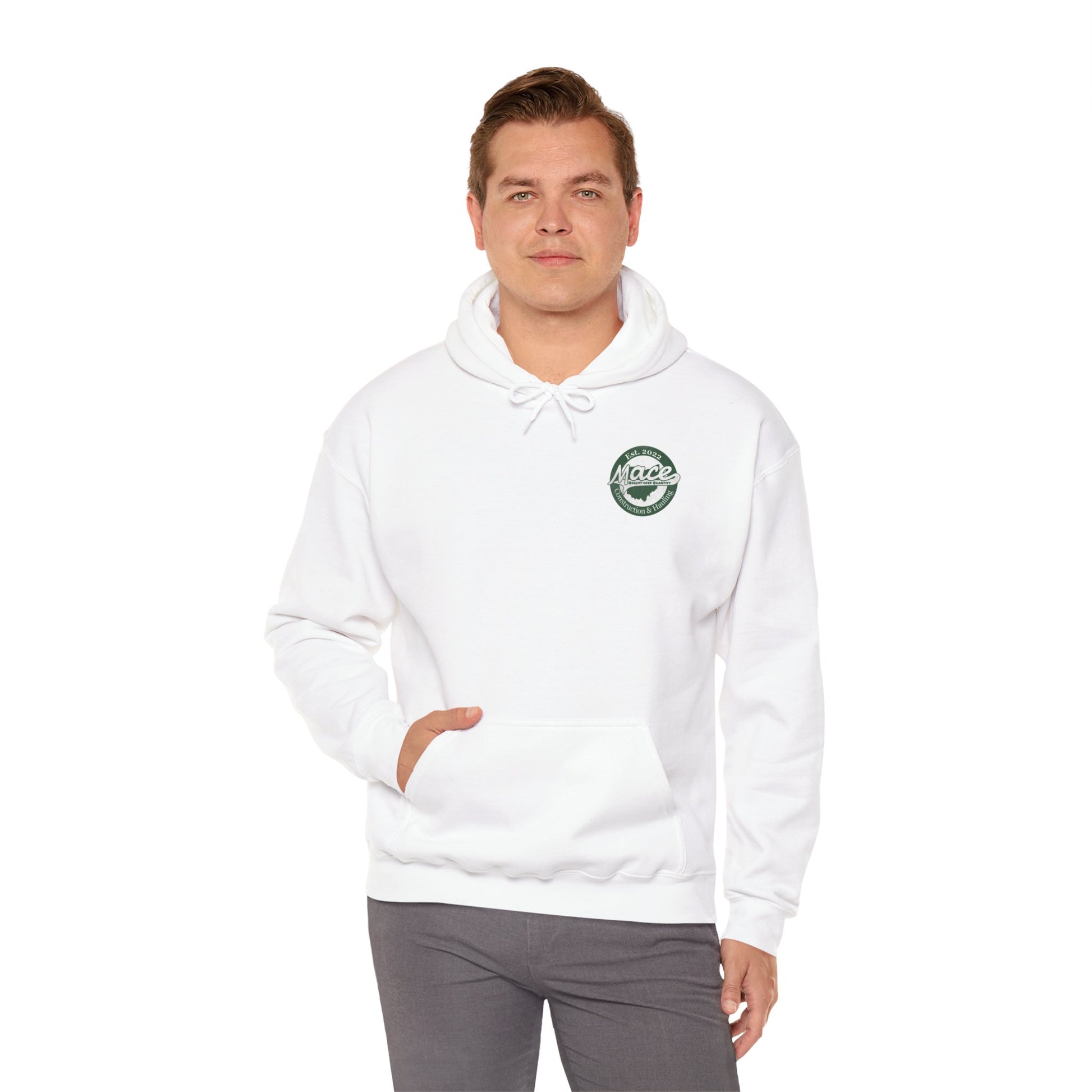 Mace Construction & Hauling - Unisex Heavy Blend™ Hooded Sweatshirt - OCDandApparel