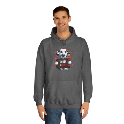 Guilty of Love Dalmatian - Unisex College Hoodie - OCDandApparel