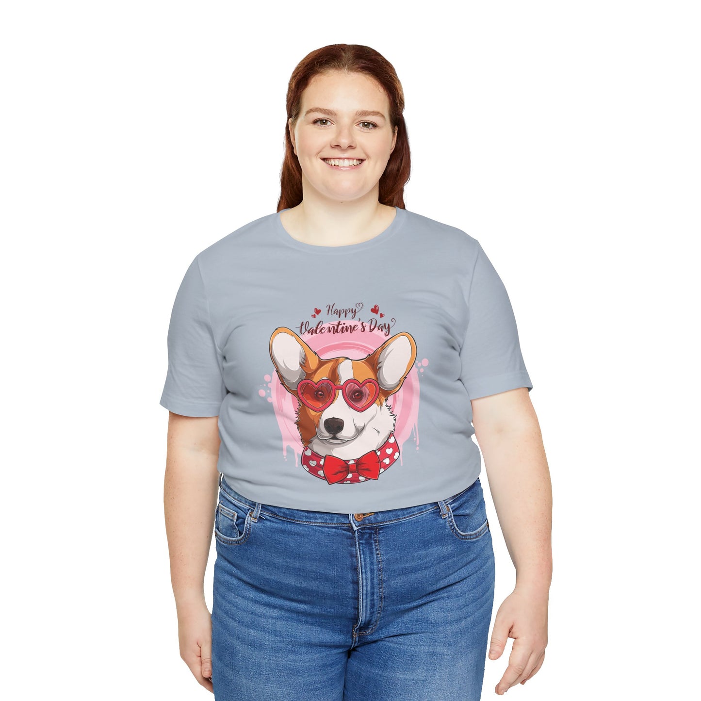 Valentines Day Corgi - Unisex Jersey Short Sleeve Tee - OCDandApparel