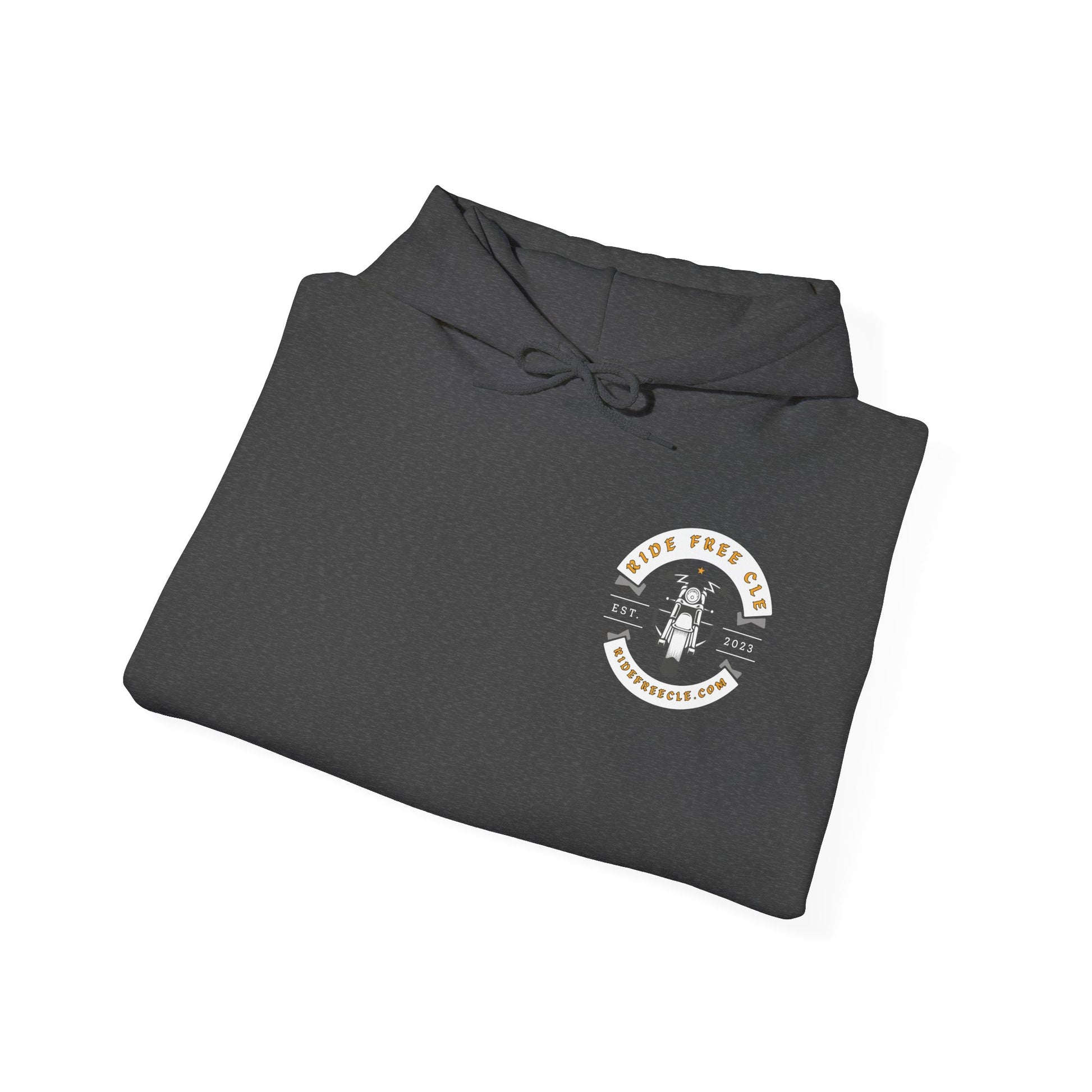 Ride Free CLE - Unisex Heavy Blend™ Hooded Sweatshirt - OCDandApparel