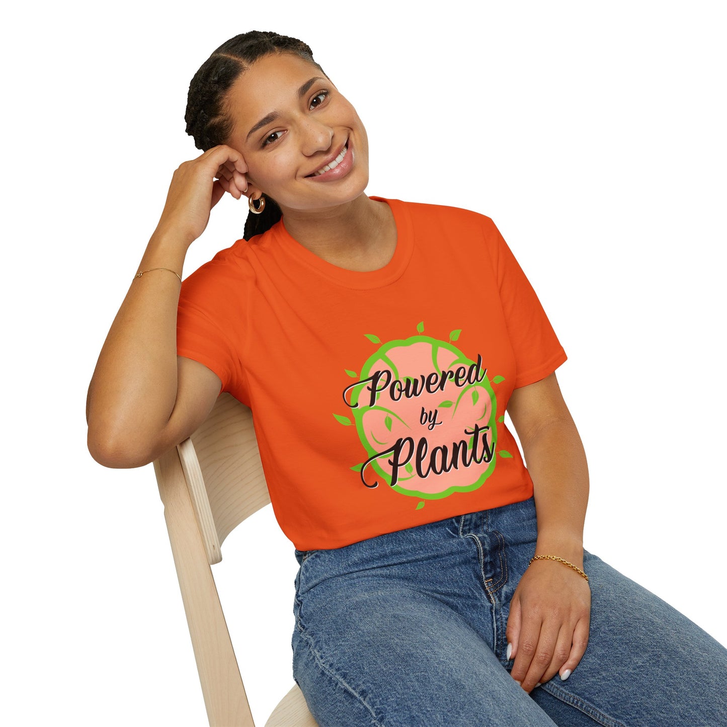 Powered by Plants - Unisex Softstyle T-Shirt - OCDandApparel