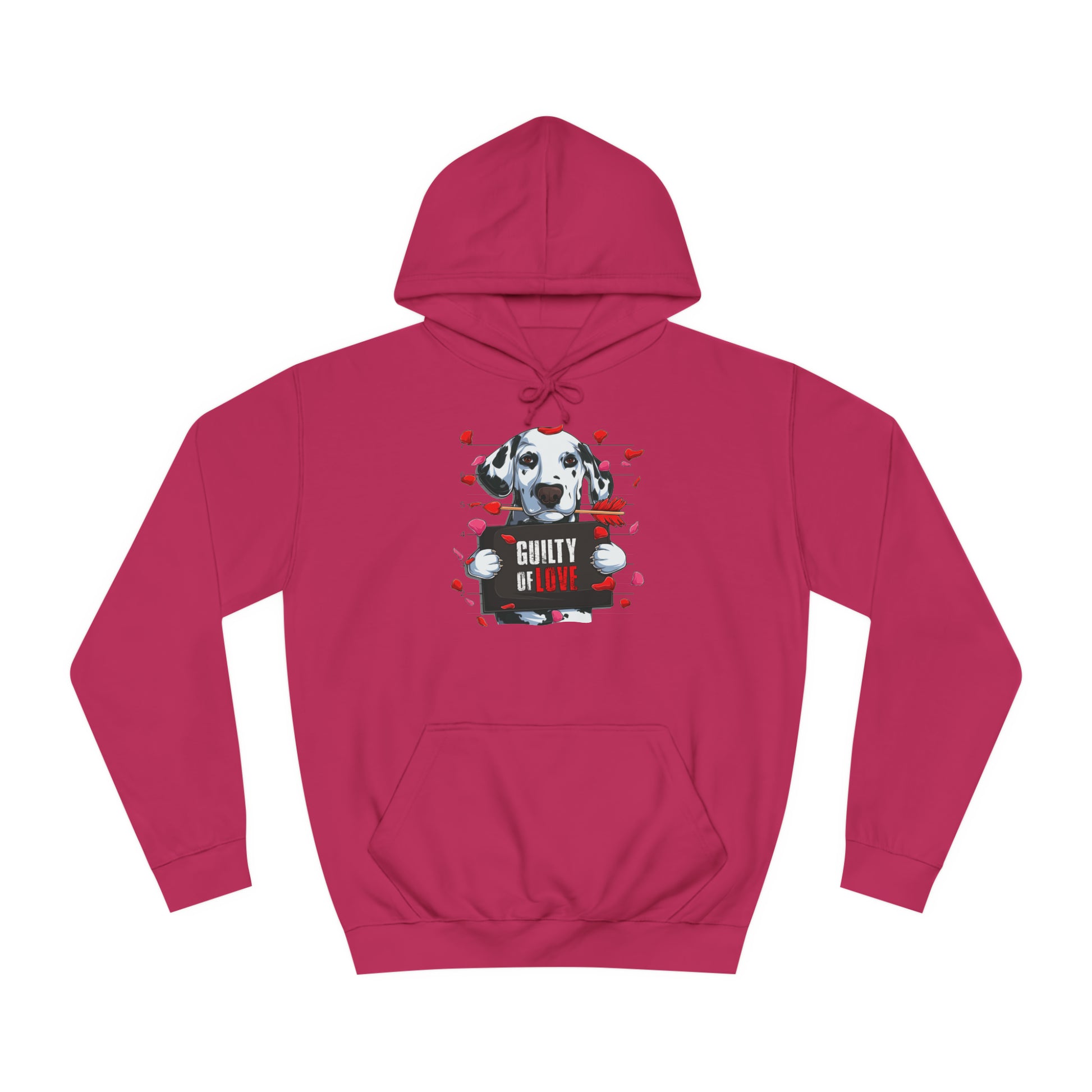 Guilty of Love Dalmatian - Unisex College Hoodie - OCDandApparel