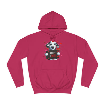 Guilty of Love Dalmatian - Unisex College Hoodie - OCDandApparel