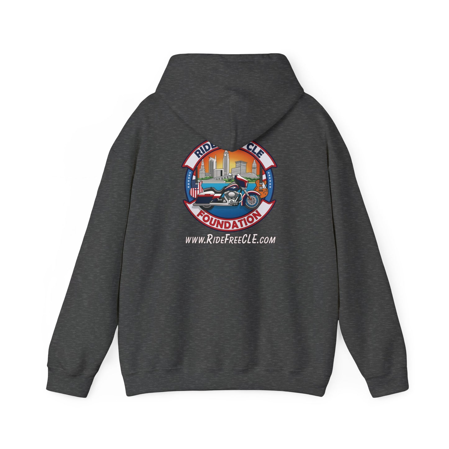 Ride Free CLE - Unisex Heavy Blend™ Hooded Sweatshirt - OCDandApparel
